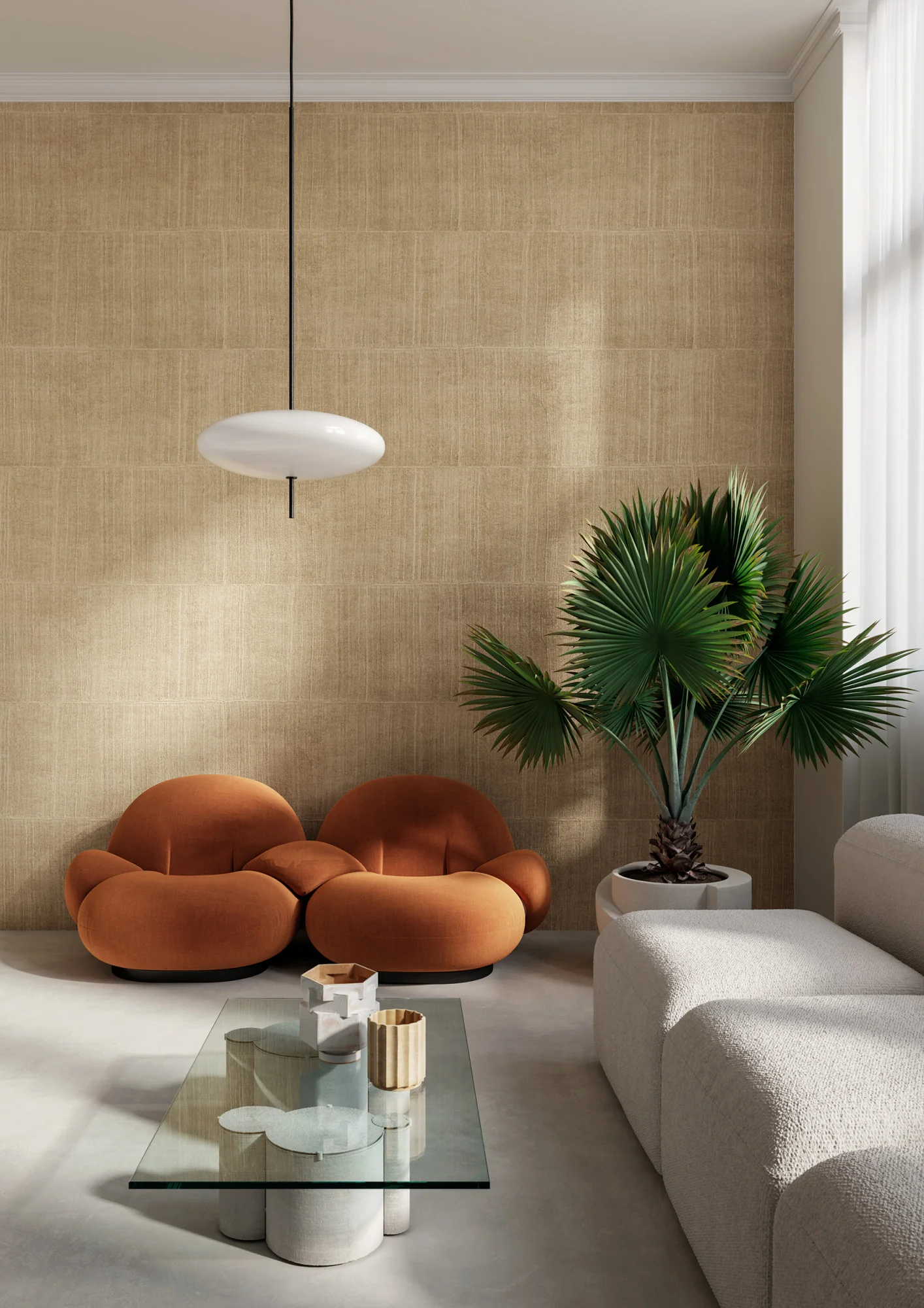 Behang Alaya Katan Silk Camel 11513 - ARTE - Image 2