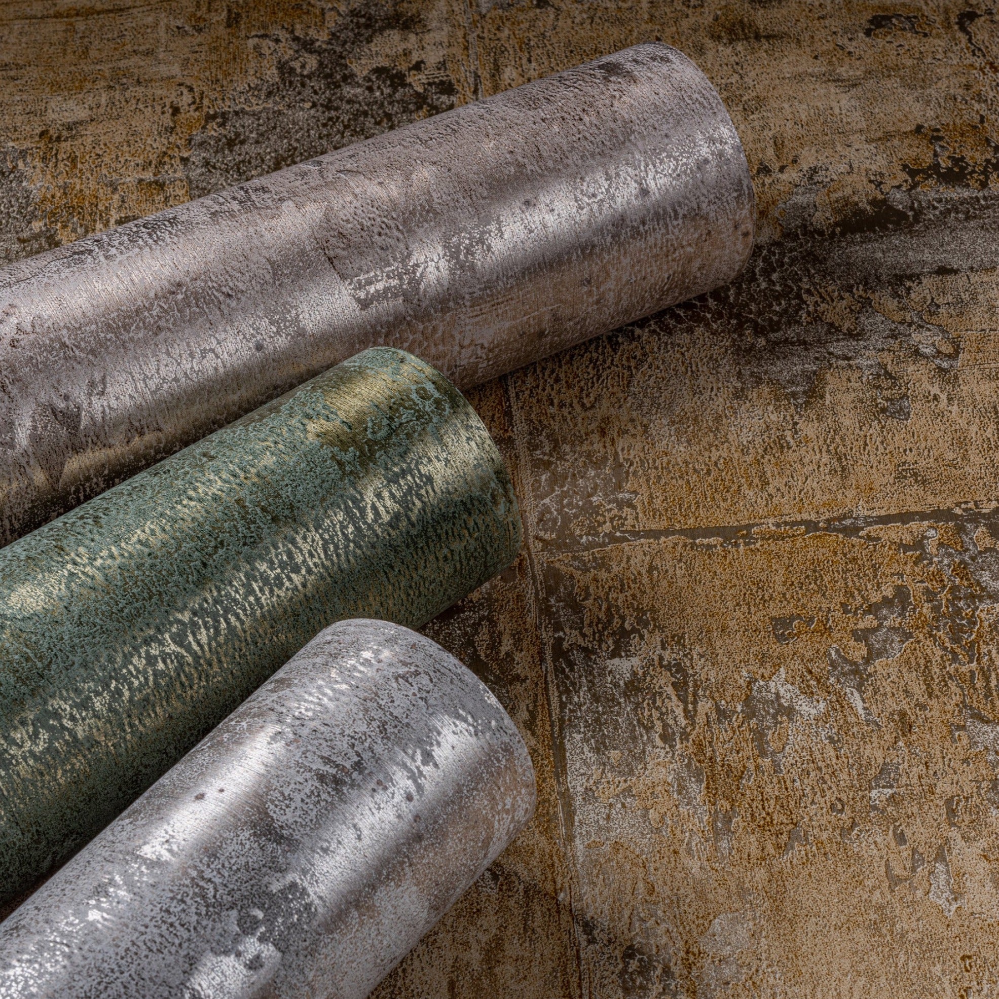Behang Metal X Patina Platinum 85502 - Arte - Image 4