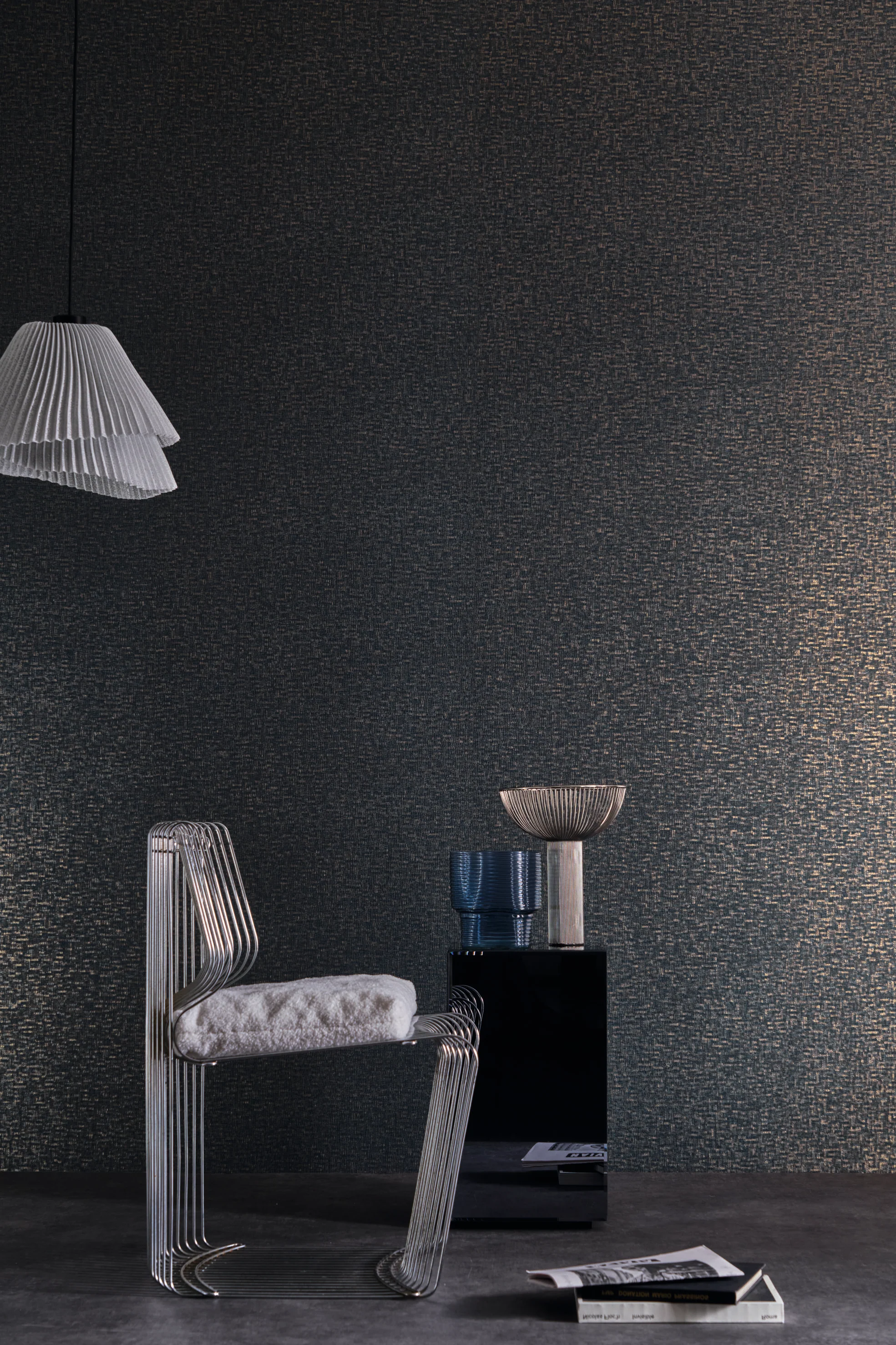 Behang Texture Métal Tessela 75043680 - Casamance - Image 2