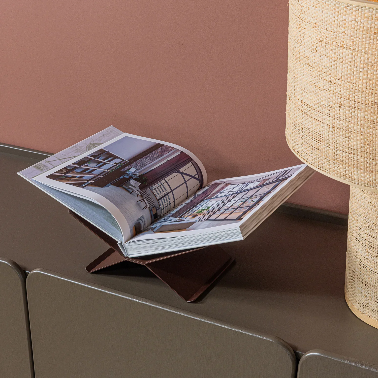 Boekenstandaard Brook - Liggend - Bruin - Image 2