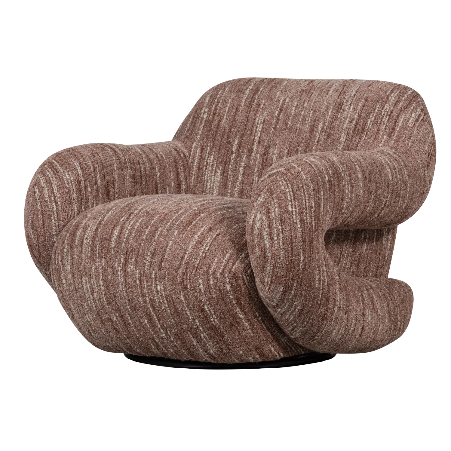 Folke Fauteuil Chenille Oud Roze