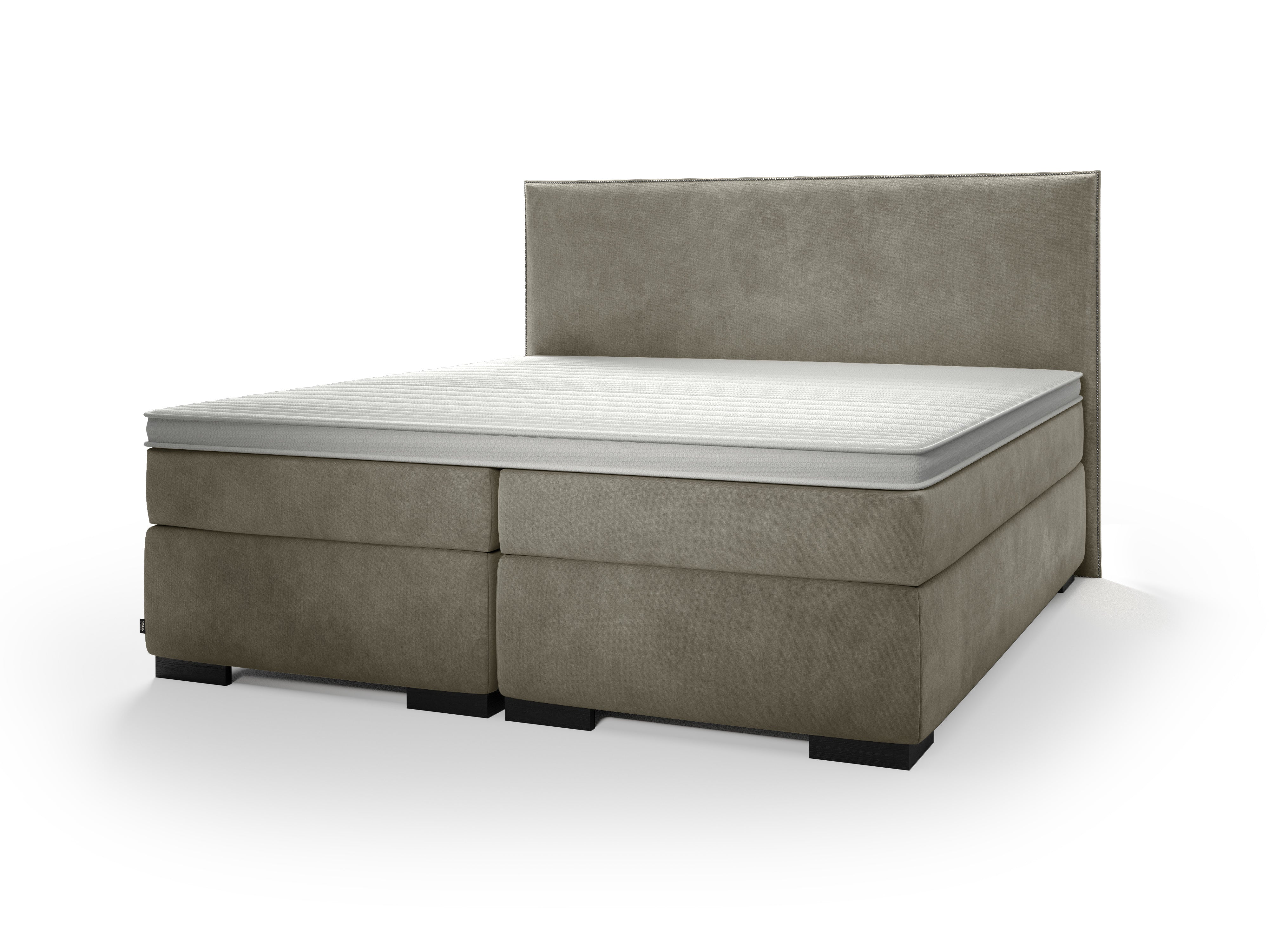 Valk at Home Hotelbed + Topmatras + Hoofdbord Venetiƫ - Velvet Khaki
