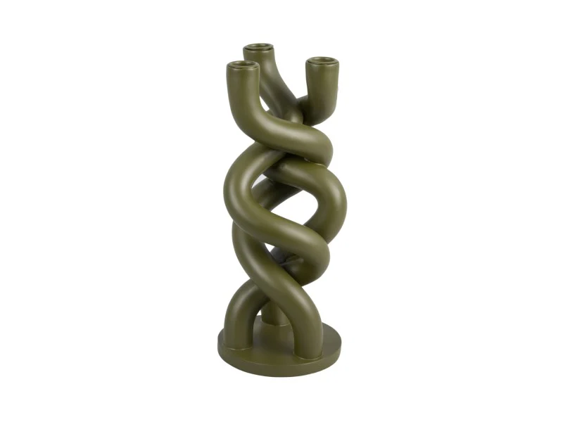 Kandelaar twisted groen - Present Time