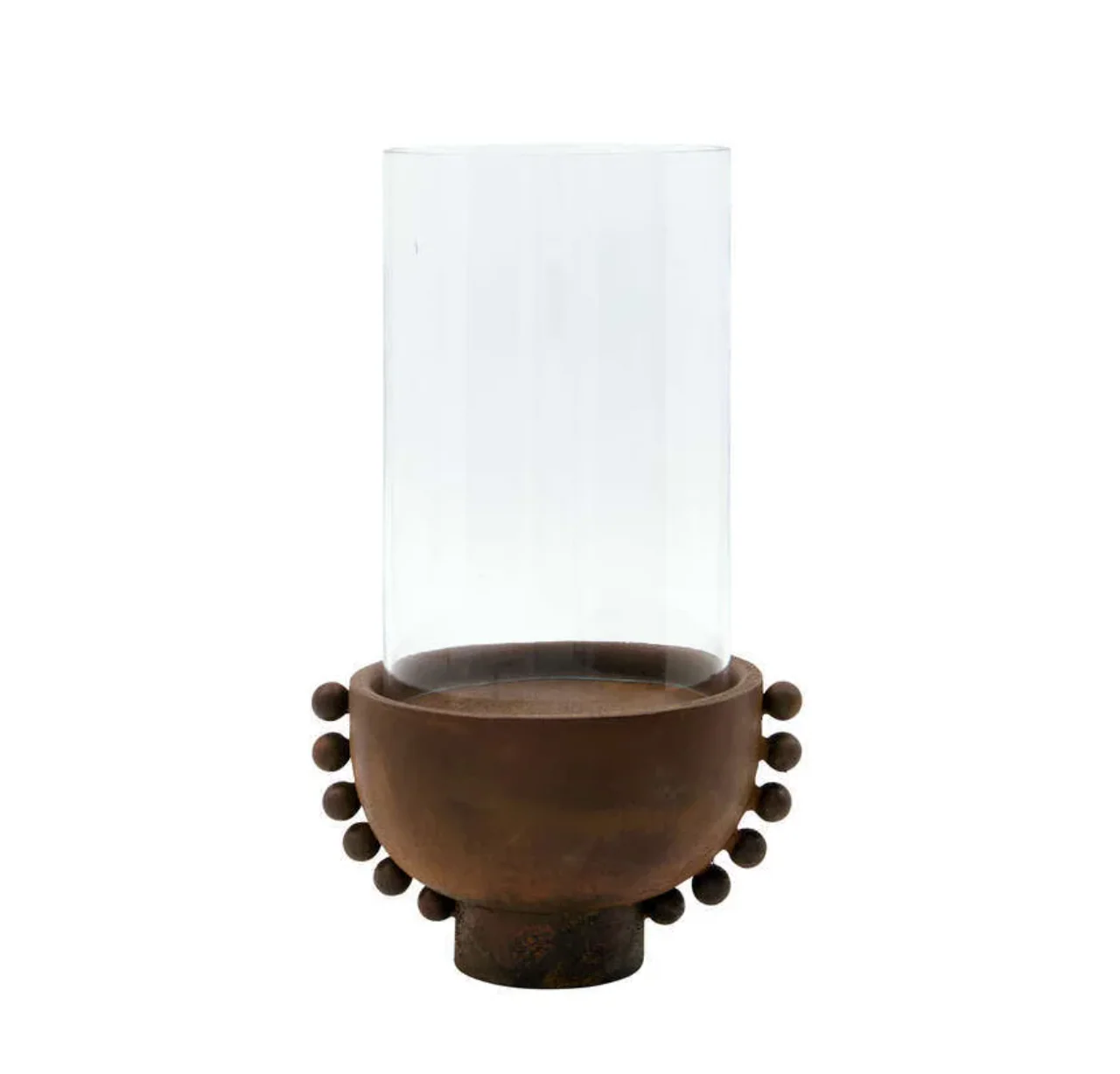 Kandelaar/windlicht antique brown - Image 3