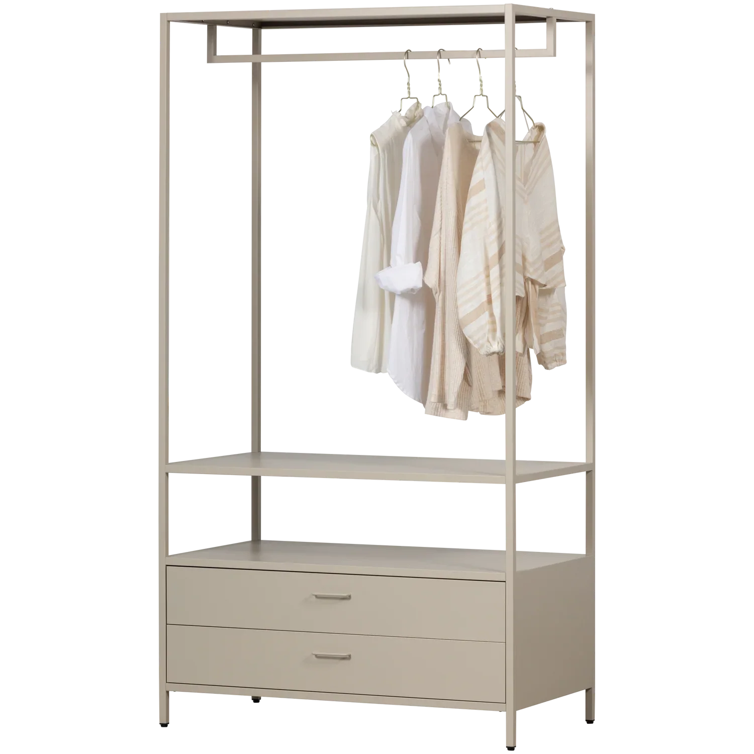 Open Kledingkast Ferris 100cm Metaal Zand