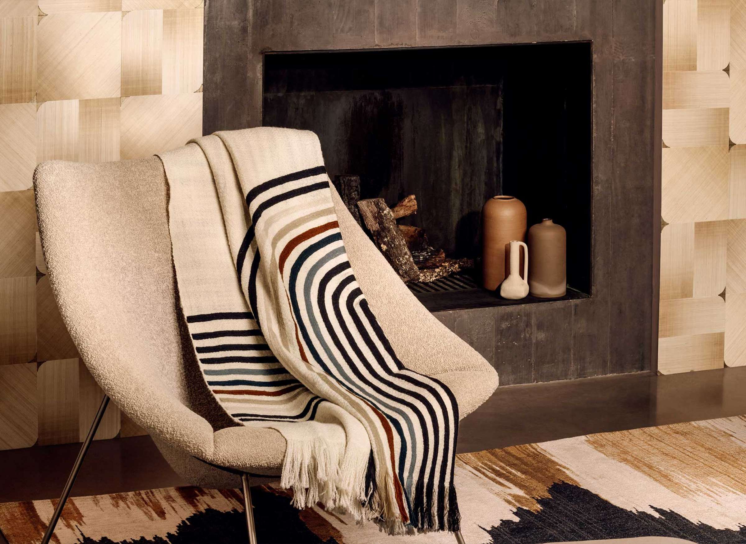 Plaid Betty Amarante - Elitis - Image 4