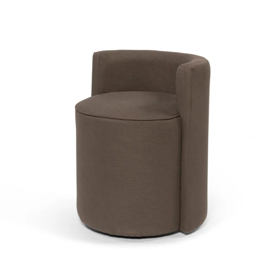 Poef Olly Linen Brown