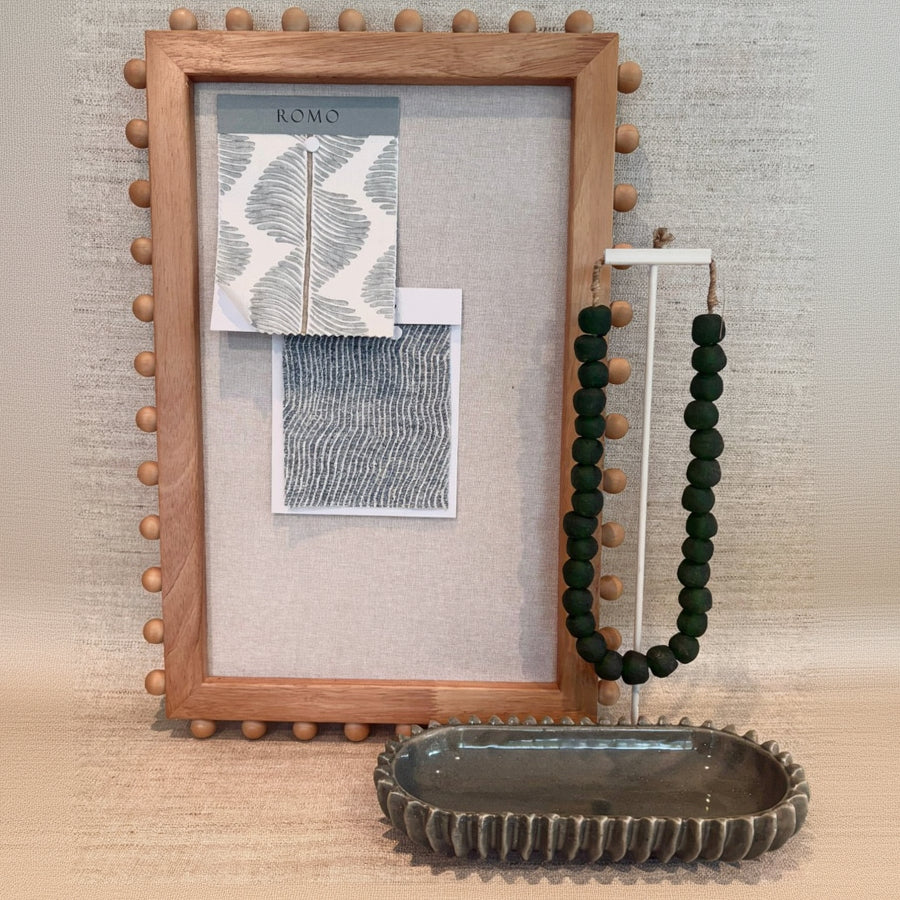 Prikbord Rubber hout