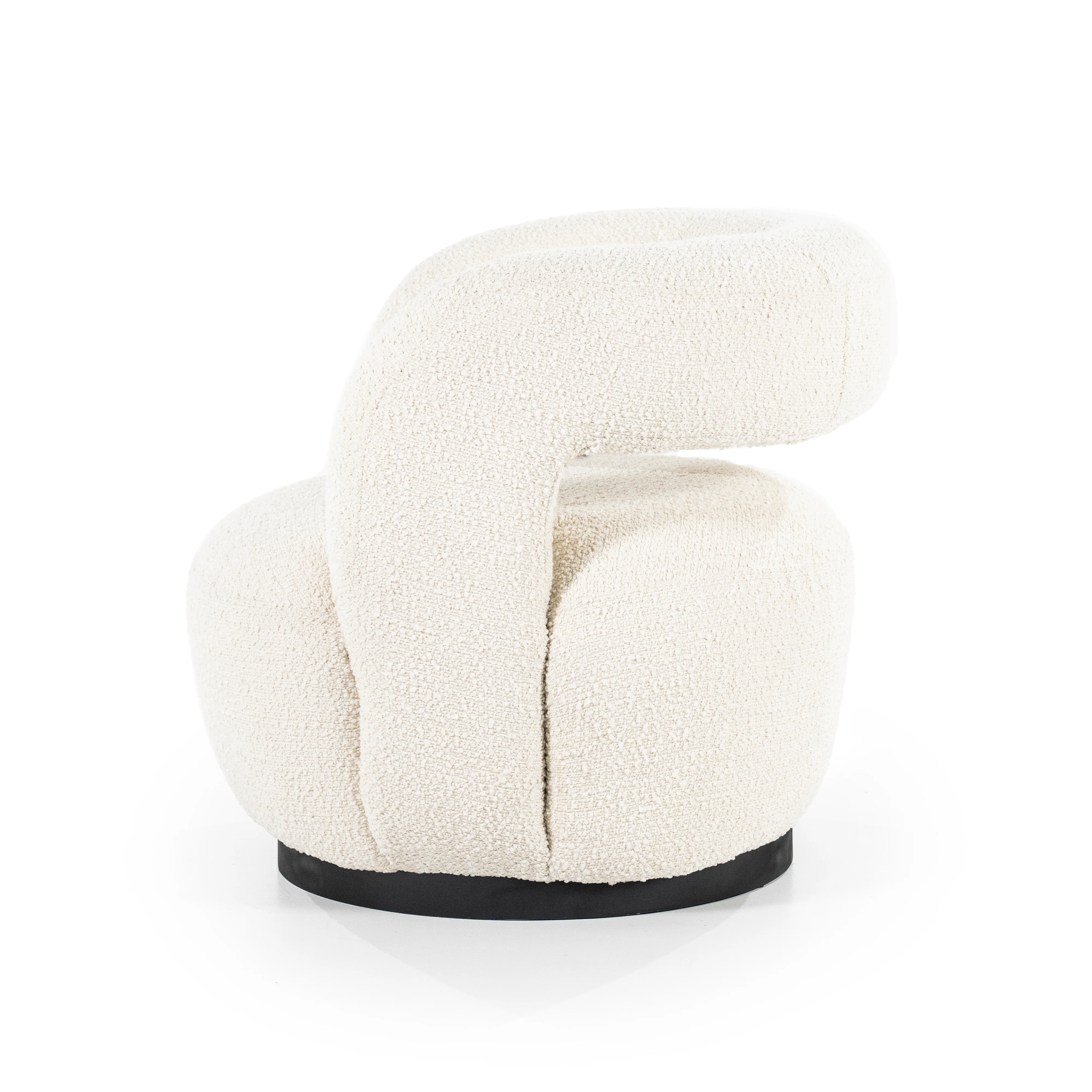 Sharon draaifauteuil - Bouclé Beige - Image 6