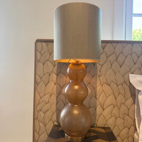 Tafellamp Amber met lampenkap Soie
