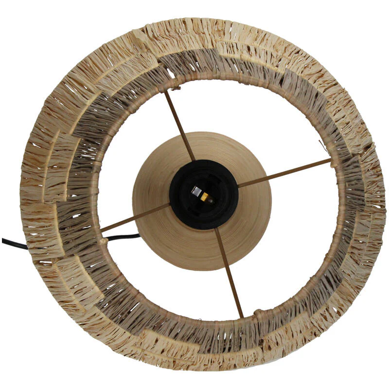 Taffellamp Rotan Naturel Multicolor - Image 2