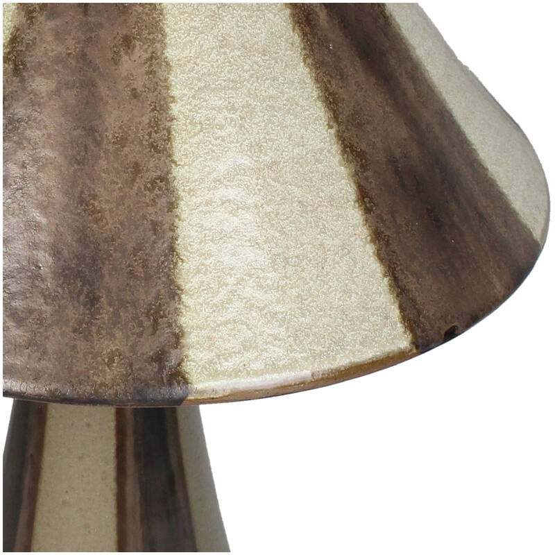 Taffellamp Stripe Ceramic Brown - Image 4