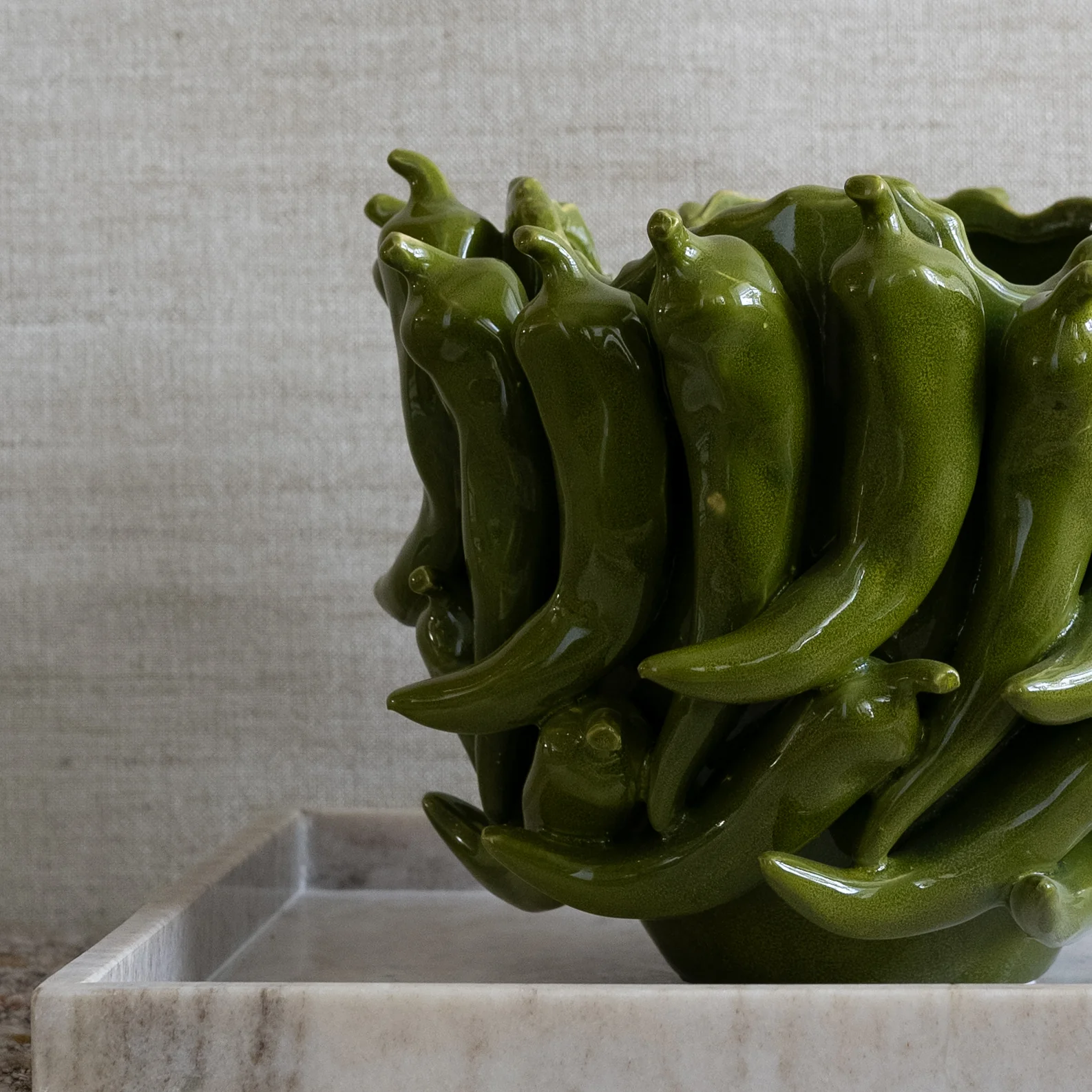Vaas Pepper - Keramiek - Groen - Image 2