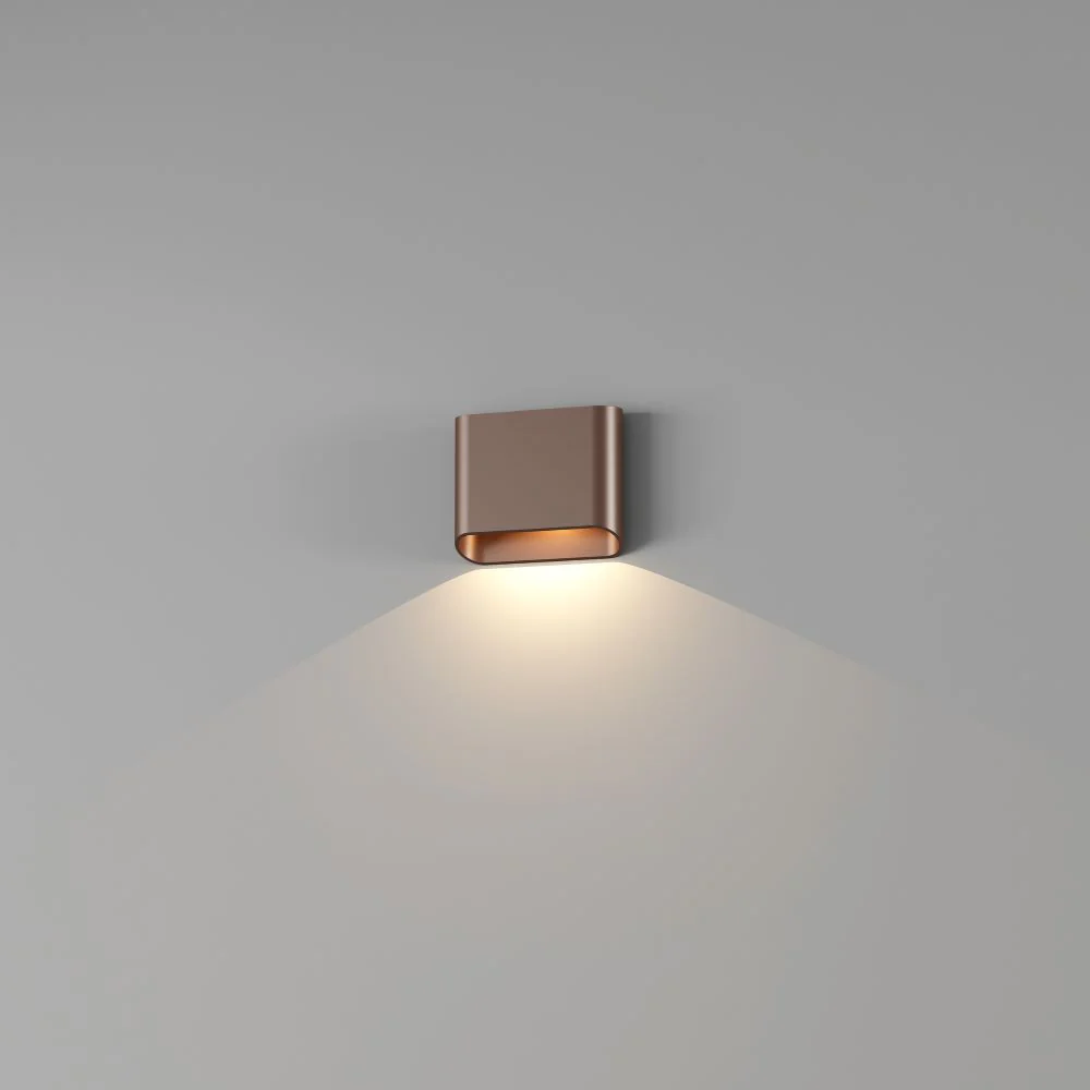Wandlamp DIAZ 1Lichts Koper Brons
