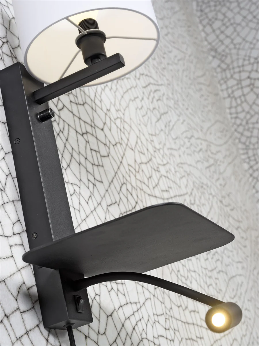 Wandlamp Florence met leeslamp - White - Image 4