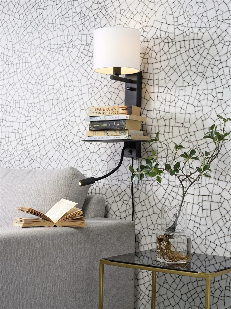 Wandlamp Florence met leeslamp - White - Image 8