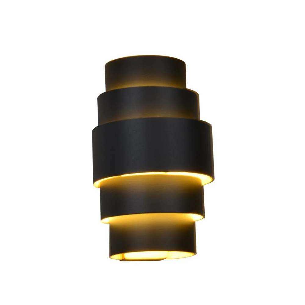 Wandlamp Rolls Zwart/Goud - Image 2