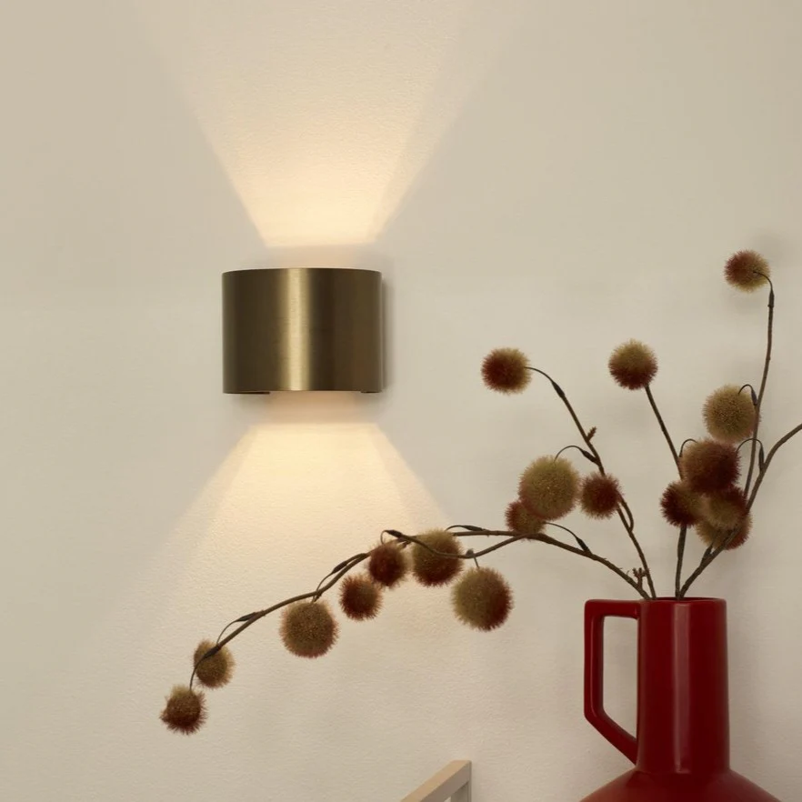 Wandlamp Xio rond Roest bruin - Image 4
