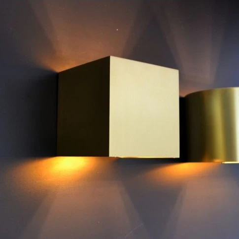 Wandlamp Xio vierkant Goud - Image 4