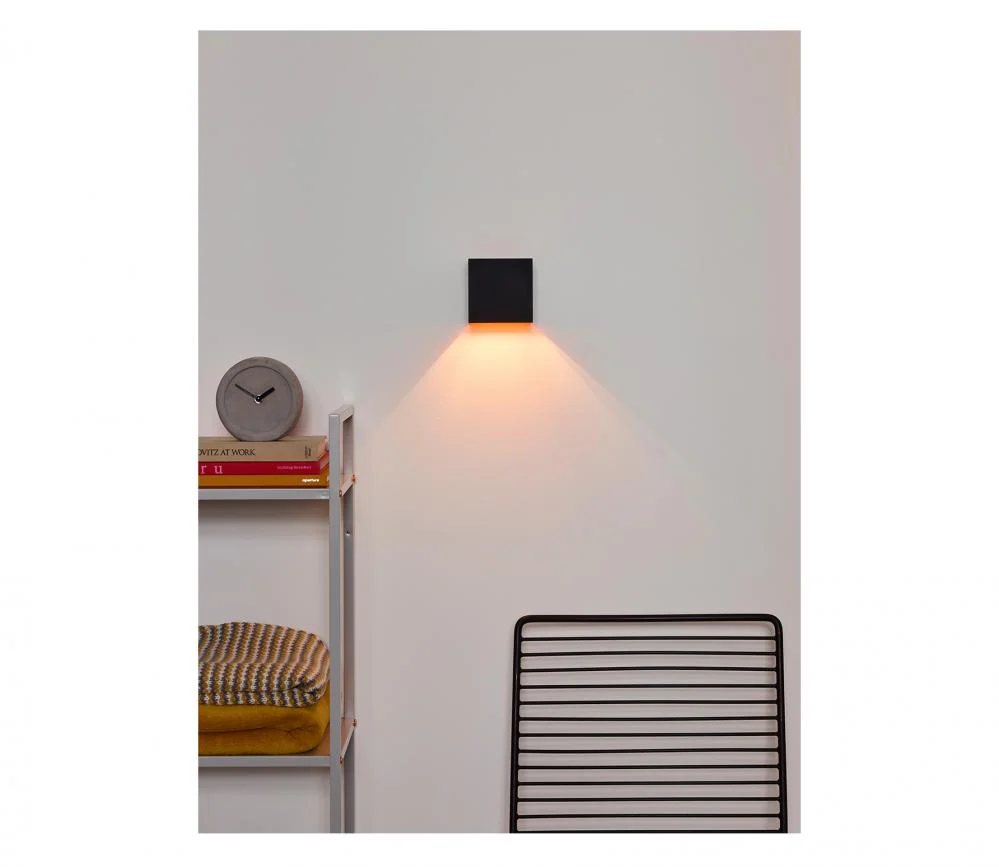 Wandlamp Xio vierkant Zwart/Goud - Image 5