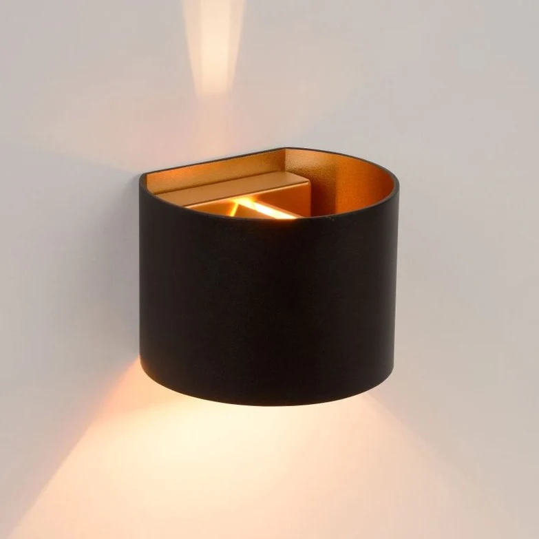 Wandlamp Xio rond Zwart - Image 3