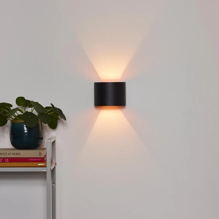 Wandlamp Xio rond Zwart - Image 4
