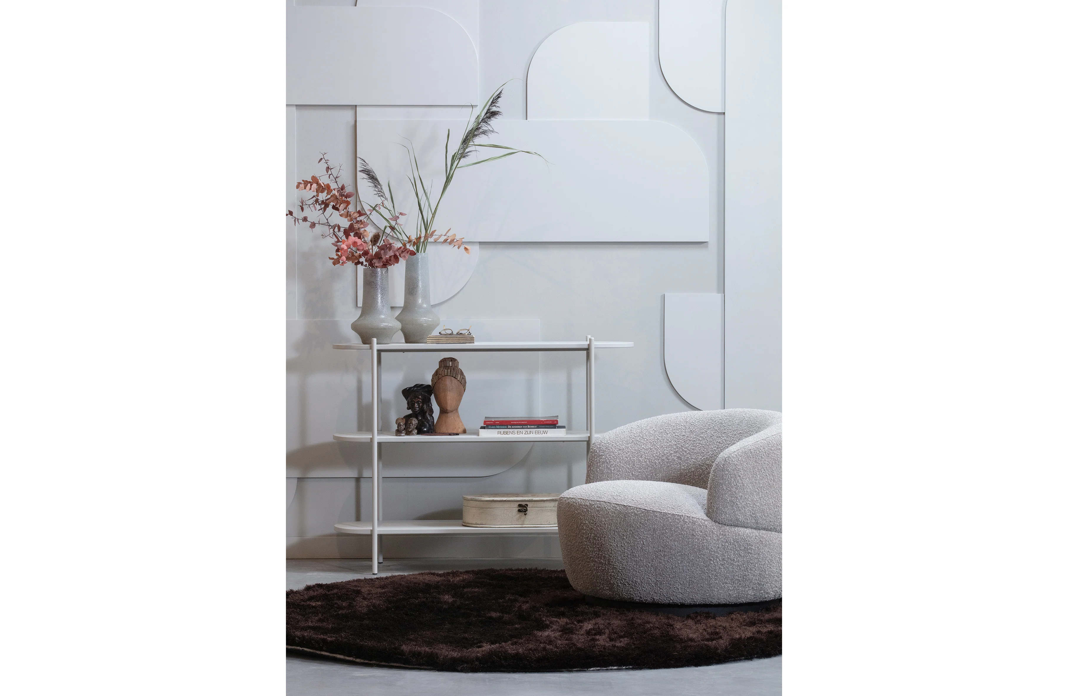 Woolly draaifauteuil Bouclé naturel - Image 8